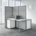 thumbnail image 6 of Easy Office 2 Person Desk with Drawers and 66H Panels in White - Engineered Wood, 6 of 6