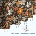thumbnail image 6 of Pioneer Flower Floral Print Pattern Shower Curtain 36”x72", Bathroom Decorative Shower Curtain Set with 12 Hooks, Waterproof Washable, 6 of 6