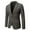 Khaki, variant on Fesfesfes Blazer for Men's Fall And Winter Fashion Personality Solid Color Casual Suit Jacket On Sale
