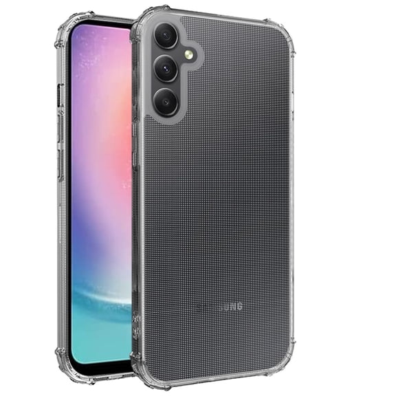 For Samsung Galaxy A26 Case, Hybrid Transparent Thick TPU Rubber Silicone 4 Corners Gel Shockproof Protective Slim Back Phone Cover (Clear)