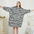 thumbnail image 6 of Blanket Hoodie, Oversized Sherpa Fleece Wearable Blanket for Women & Men, Super Warm and Cozy Plush Flannel Hooded Blanket, Sweatshirt Gift with Giant Pocket, 6 of 6