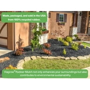 Silver Rubber Playground & Landscape mulch by Viagrow, 1.5 CF Bag ( 11.2 Gallons / 42.3 Liters)