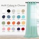 thumbnail image 2 of Cortinas KOUFALL de color verde menta con ojales transparentes, 213 x 132 cm, 2 paneles, 2 of 7