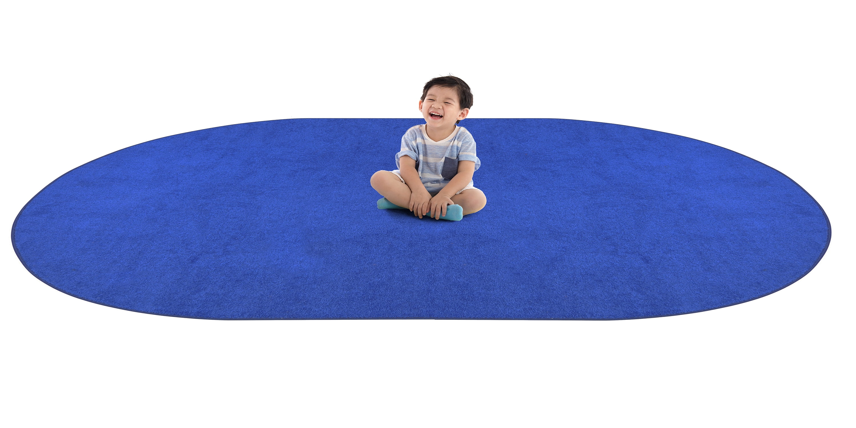 Endurance 6' x 9' Oval Area Rug in color Royal Blue