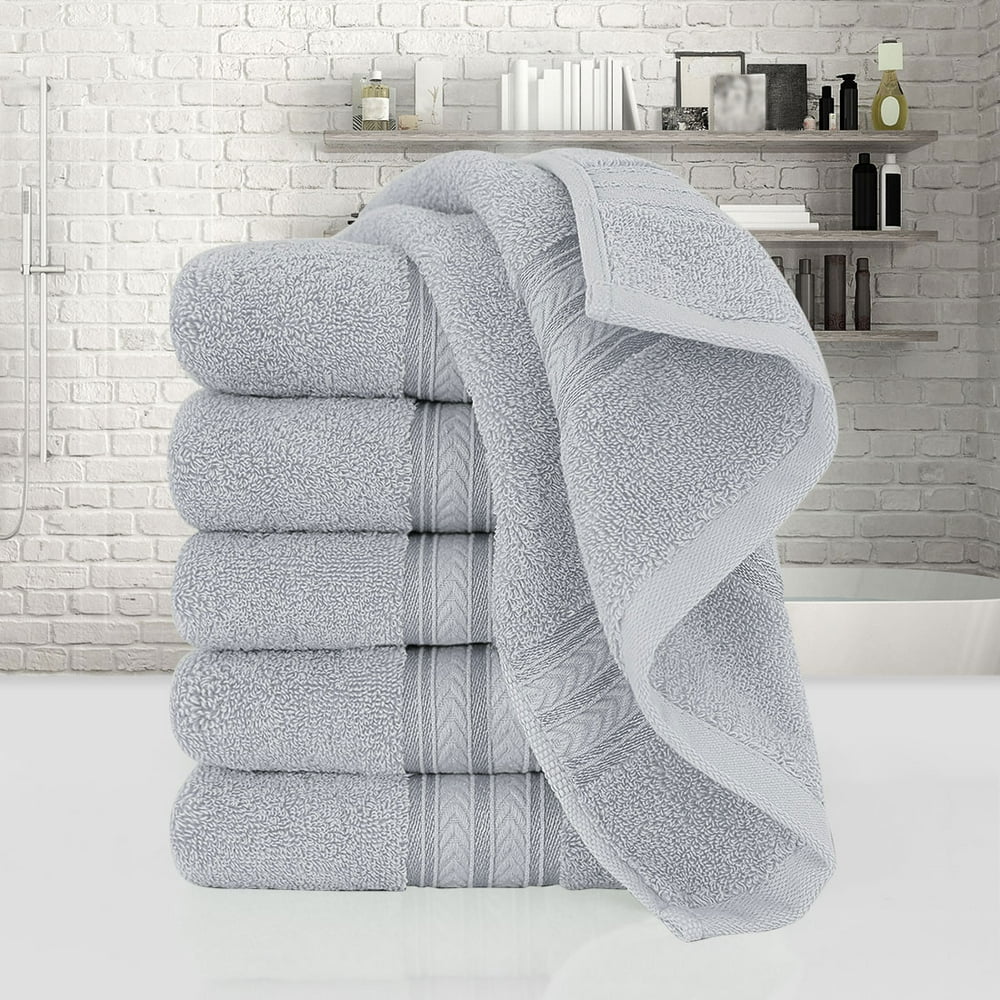 PiccoCasa 6 Pack Luxury Hand Towels Soft Cotton Hotel Bathroom Towels