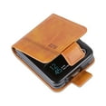 thumbnail image 4 of Case for Samsung Galaxy Z Flip 5, Classic PU Leather Card Slots Magnetic Closure Vintage Shockproof Protective Business Case for Women Men for Samsung Galaxy Z Flip 5 - Yellow, 4 of 9