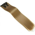 thumbnail image 6 of Aorsher 24 Inch Clip in Hair Extensions 6pcs Long Straight Synthetic Remy Hair Extensions Light Brown Mix Blonde Natural Looking Hair Piece for Daily Use, 6 of 6