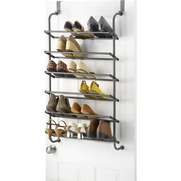 Whitmor Shoe Racks and Shoe Organizers Gray - Compact Closet Shelf - Yahoo  Shopping