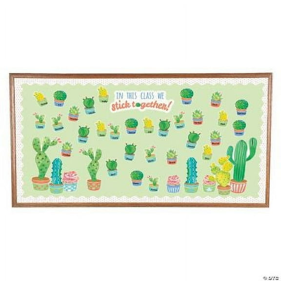 Cactus Bulletin Board Set - 56 Pc., Classroom, Educational, 56 Pieces