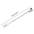 thumbnail image 3 of Vikakiooze Stainless Steel Fruit Fork Food Fork Bar Double-Headed Cocktail ed Mixing Stirring Spoon Fork,Home, 3 of 6