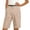 *Khaki, variant on Women's High Waisted Bermuda Shorts,Tailored Knee Length Workwear Shorts Black,Women's Plus L