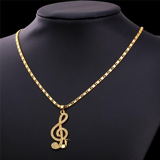 Luxury Women Musical Jewelry Pendant Necklace New