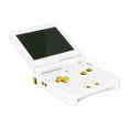 thumbnail image 6 of eXtremeRate Chrome Gold Glossy Custom Full Set Buttons for Gameboy Advance SP, Replacement A B L R Button Power On Off Volume Button D-pad Key for GBA SP Console - Console NOT Included, 6 of 7