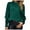 Green, variant on idosla Women's Long Sleeve Sequin Tops Dressy Sparkle Glitter Crewneck Blouse Sexy Cocktail Party Shirts Y2k Clubwear (Red, M)