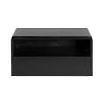 thumbnail image 6 of Kate and Laurel Kato Modern Wood Floating Side Table with Drawer, 18 x 10 x 9, Black, Contemporary Wooden Floating Nightstand for Bedroom Bedside Table, 6 of 9