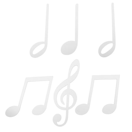 WHAMVOX 6pcs Acrylic Music Note Wall Decor Music Wall Art Hanging Musical Note Decoration Music Sign Hanging Note Sign Music Notes Wall Art Hanging