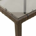 thumbnail image 6 of vidaXL 5 Piece Patio Bistro Set with Cushions Brown Poly Rattan, 6 of 6
