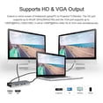 thumbnail image 4 of Concentrador USB C 9-EN-1 USB C Hub Type-C Docking Station Adaptador multipuerto con 4K HD 1080P VGA RJ45 Ethernet Puerto de carga USB 3.0 PD Lector de tarjetas de audio SD de 3,5 mm Compati 1 1, 4 of 5