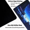 thumbnail image 3 of Large Anime Gaming Mouse Pad XXL Extended Blue Mousepad Moon Rectangle Desktop Mouse Mat Cartoon Non-Slip Rubber Base Desk Pads for Work and Esports(Size:31.5x11.8in), 3 of 5