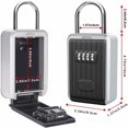 thumbnail image 3 of Wall mounted key box with digital code xl size black outdoor safe, 3 of 4