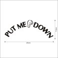 thumbnail image 3 of Put Me Down calcomanía inodoro baño asiento vinilo pegatina signo recordatorio para él brillar Electrónica, 3 of 5
