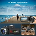 thumbnail image 3 of MARVUE 8K Video Camera for Youtube 64MP 18X Digital Zoom 3.0 inch Flip Screen Camcorder Vlogging Camera with 32GB SD Card, 3 of 7
