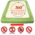 thumbnail image 5 of NTBAY Microfiber Full Fitted Sheet, Ultra Soft and Breathable Fitted Bed Sheet with 15" Deep Pocket, 54x75 inch, Sage Green, 5 of 5