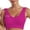 Hot Pink, variant on Sport Bras for Women Low Cut Seamless Full Coverage Love Patterns Bralettes Patterns Wireless Breathable Everyday Bras White XXL