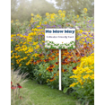 thumbnail image 2 of Eveokoki No Mow May Pollinator Friendly Yard Sign With Metal Stake For Garden Farm Decor No Mow Lawn Sign Stand Tin Sign Wildflowers Outdoor Decorations 12x8 Inch, 2 of 6