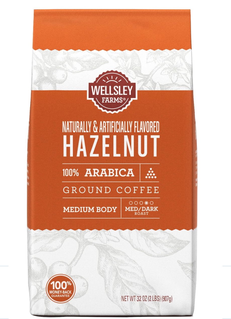 Wellsley Farms Hazelnut Ground Coffee, 32 oz.