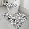thumbnail image 5 of Beach Seashell Starfish Bathroom Mats Set 3-piece Bath Mats , Floor Rug Decorations for Kitchen Bathroom Bedroom, 5 of 7