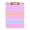 Gold, variant on Colorful Horizontal Stripes Pattern 12.5x9in Clipboard, Durable Acrylic with Metal Clip and Wall Hook for Office or Classroom