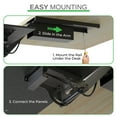 thumbnail image 2 of Adjustable Sit Stand Keyboard Tray Under Desk – Ergonomic Slide-Out Keyboard Drawer with Height & Tilt Adjustment, 360° Swivel, and Mouse Pad, 2 of 9