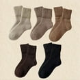 thumbnail image 6 of Women's short mid-calf socks winter solid color thick terry snow warm gift, 6 of 6