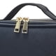 thumbnail image 5 of Bolsa de almacenamiento de cosméticos de piel sintética de gran capacidad, impermeable, con compartimentos ajustables, para maquillaje de viaje, color negro, 5 of 5