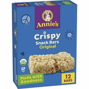 Annie's Organic Original Crispy Snack Bars, Gluten Free, Value Pack, 12 Bars, 9.36 oz