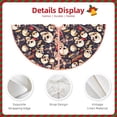 thumbnail image 3 of Sikiie Guitar Skull record Nativity Christmas Tree Skirt, Jesus Christian Winter Holiday Tree Mat Decoration(30-48IN)30", 3 of 6