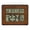 Brown, variant on La Crosse Technology Atomic Digital Wall Clock with Calendar and Indoor Temperature, Brushed Aluminum, 513-1419-Int