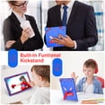 thumbnail image 4 of Dteck for Samsung Galaxy Tab A9+ Plus Case 11" 2023,Heavy Duty Shockproof Protective Case with Shoulder Strap,Built-in Kickstand Sturdy Rugged Galaxy A9 Plus Tablet Case SM-X210/X216/X218,Blue+Red, 4 of 5