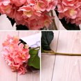 thumbnail image 5 of Ramo de flores artificiales de simulación de hortensias para decoración del hogar (champán rosa), 5 of 5