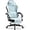 Aqua, variant on Dowinx Gaming Chair, Fabric Gaming Chairs for Adults with Pocket Spring Cushions and Lumbar Support, Ergonomic Massage Computer Chair with Footrest for Big and Tall,