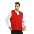 thumbnail image 5 of TOPTIE Adult Volunteer Work Vest Event Supermarket Apron Vests - Red, 5 of 8