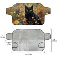 thumbnail image 5 of Xoenoiee Cat Flower Print Car Windshield Snow Ice Cover, Windshield Cover for Ice and Snow, Foldable Car Windshield Sun Shade Fit for Sedan/SUV/Pickup/Truck/MPV, 5 of 7