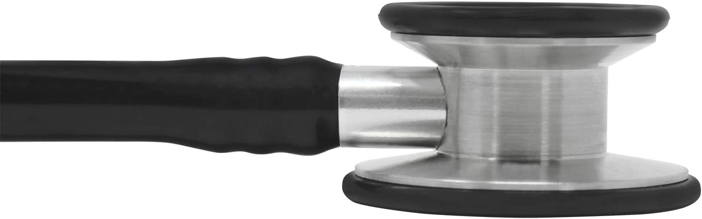 Premium Cardiology Stethoscope, Black Tube, 27 Inch