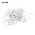 thumbnail image 2 of 30mm Openable Dia Metal Spring O-Ring Loose Leaf Binder Ring Silver Tone 50 Pcs, 2 of 5