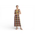 thumbnail image 1 of Chemin de Moda Robe d'Été Sans Manches à Col en V à Imprimé Floral Longueur Cheville pour Femme, 1 of 1