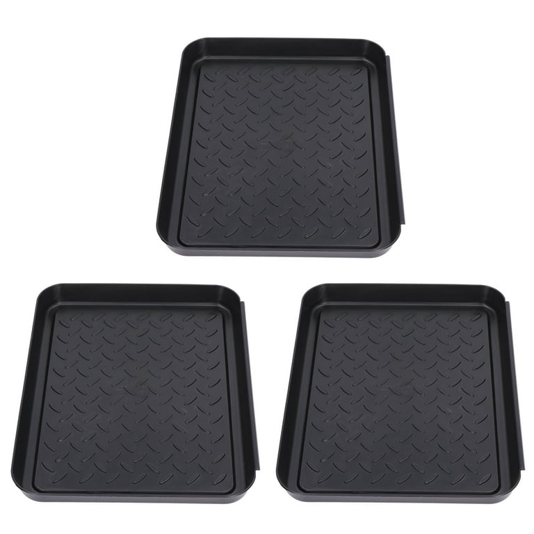 Ymiko Boot Mat Tray,Wet Shoe Mats,Shoe Tray Durable Plastic Space Saving 3  Interlocking Design Wide Application Stable Boot Tray For Home Office Hotel