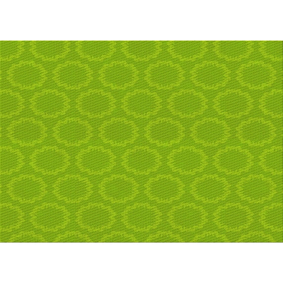 Ahgly Company Machine Washable Indoor Rectangle Transitional Aloe Vera Green Area Rugs, 4' x 6'