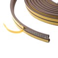 thumbnail image 3 of LC LICTOP 1 Roll 32.81ft Door and Window Seal Strip Self-Adhesive Soundproof Seal Strip High-Elasticity Foam Strip D Shape Brown 9*6mm/0.35*0.24inches, 3 of 6
