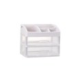 thumbnail image 1 of Bewildely Caja de almacenamiento de cosméticos de plástico Productos para el cuidado de la piel Caja de almacenamiento de plástico con 2/3 capas Almacenamiento y organización del hogar 2 capas Bewildely HA025071-01, 1 of 6